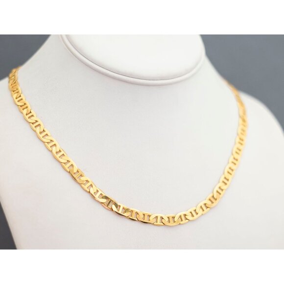 Vintage Plain Golden Chain Necklace by Avon, 22 inches - G25 - Picture 3 of 4